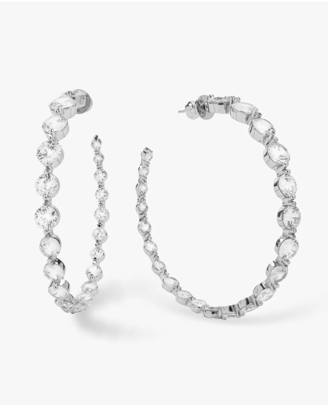 She's an Icon Hoops 2' SILVER-WHITE O/S