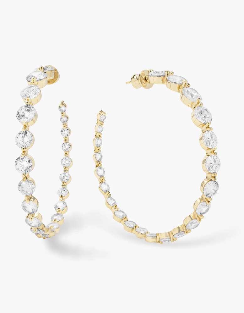 She's an Icon Hoops 2' GOLD-WHITE O/S