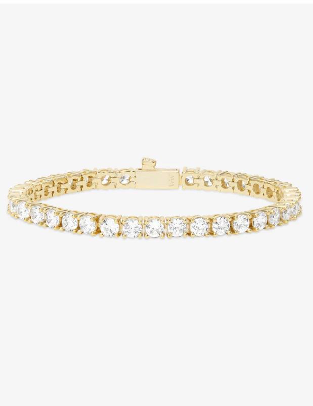 Grand Heiress Tennis Bracelet GOLD-WHITE 7.5