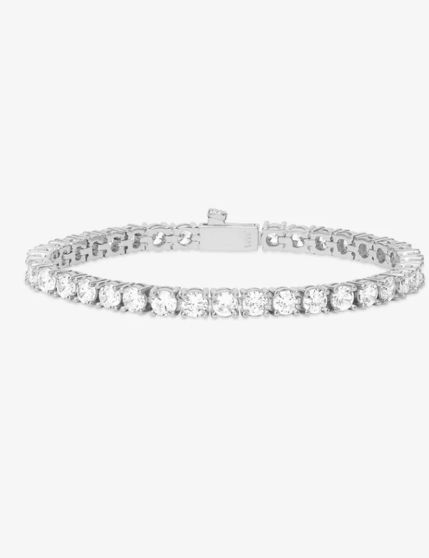Grand Heiress Tennis Bracelet SILVER-WHITE 7