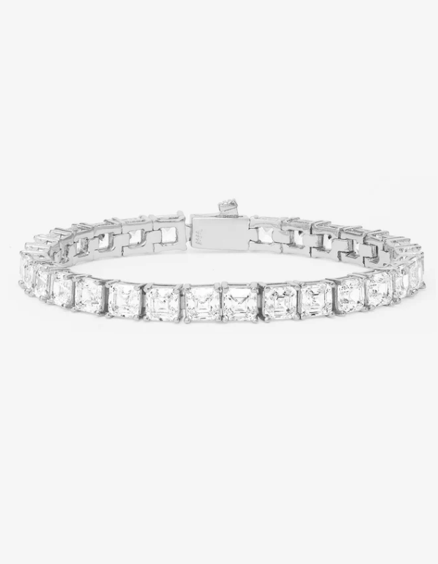 The Queen's Tennis Bracelet SILVER-WHITE 7
