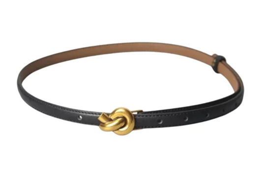 Golden Knot Belt - Black