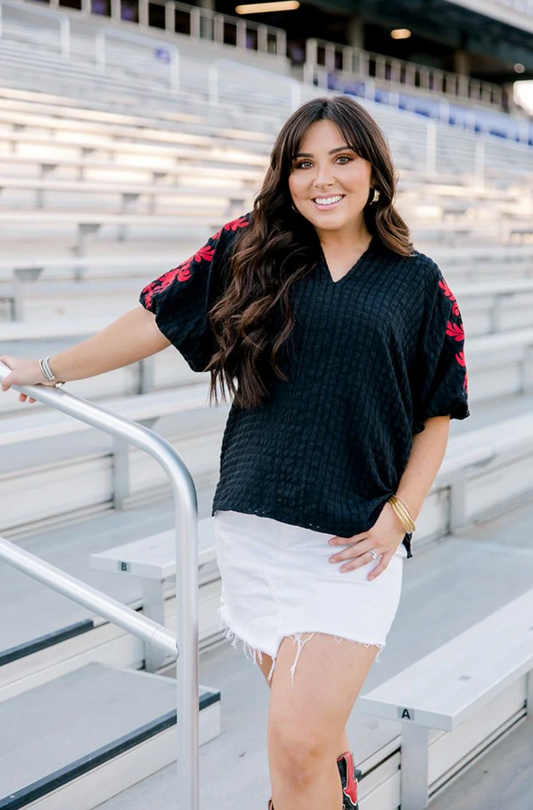 The Havanah Top XS
Black/Red