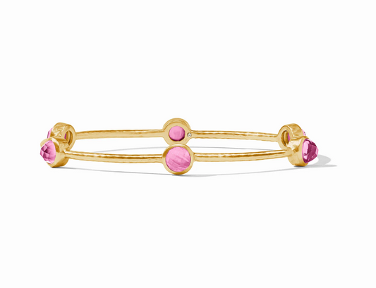 Milano Luxe Bangle-Iridescent Tourmaline Pink-S