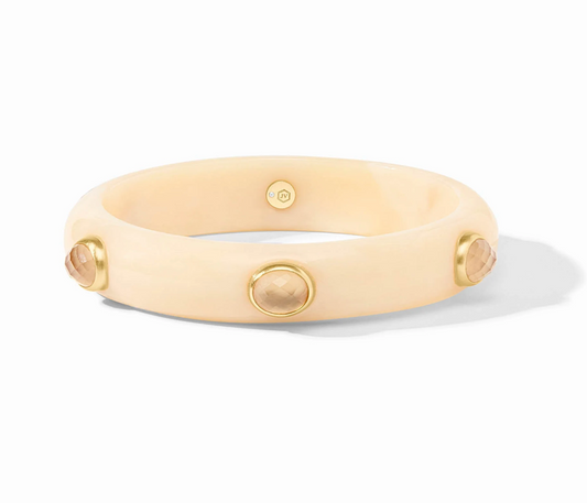 Carnaby Stone Bangle-Ivory-L