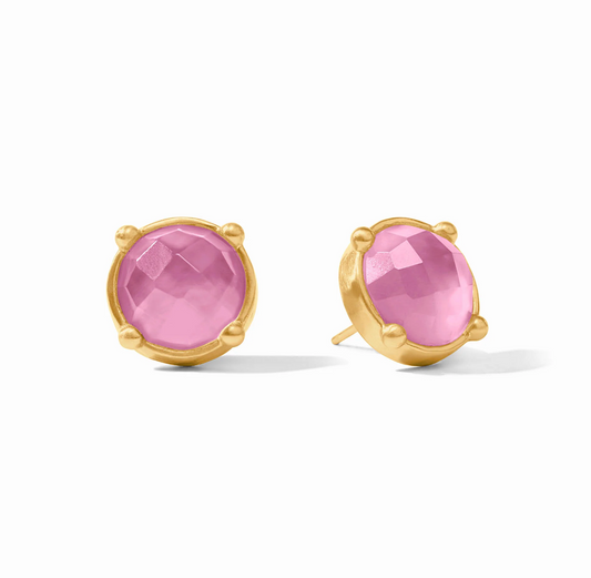 Honey Stud-Iridescent Tourmaline Pink-OS
