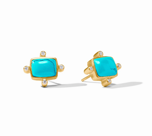 Clara Stud-Turquoise Blue