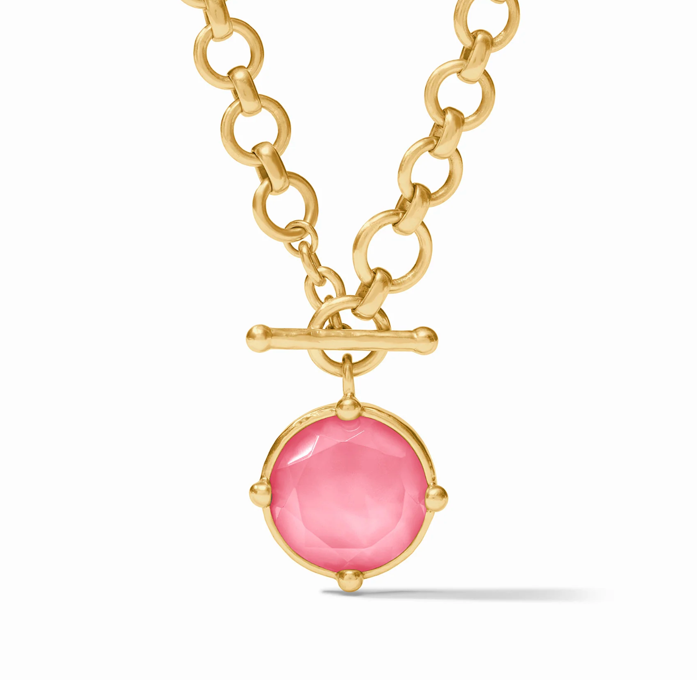 Honeybee Demi Necklace-Iridescent Peony Pink-OS