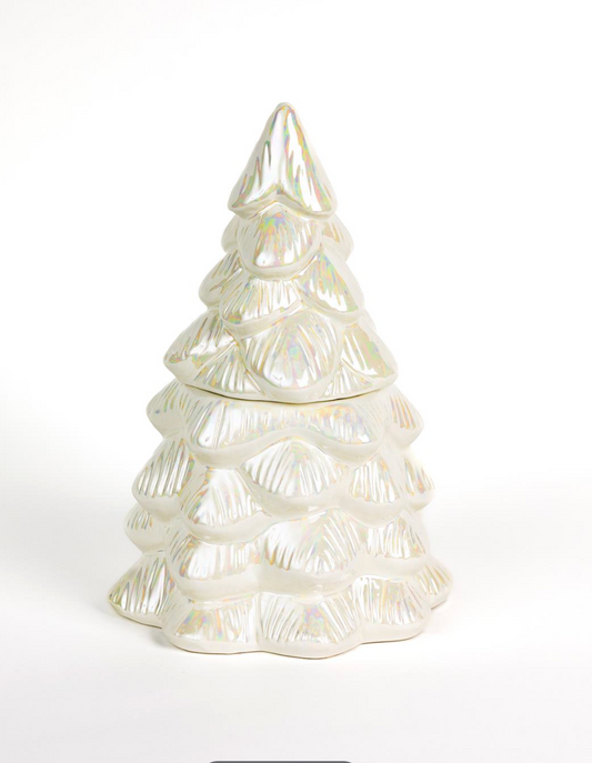 #070  Ceramic Christmas Tree Candle