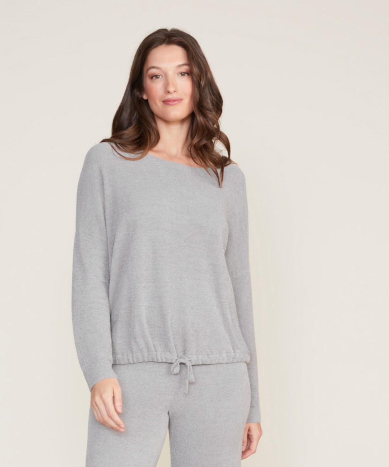 Cozychic Ultra Lite Slouchy Pullover MED GRAY