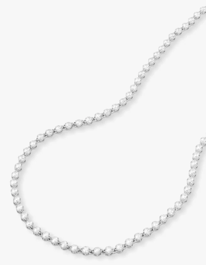 She's an Icon Tennis Necklace 16' SILVER-WHITE O/S