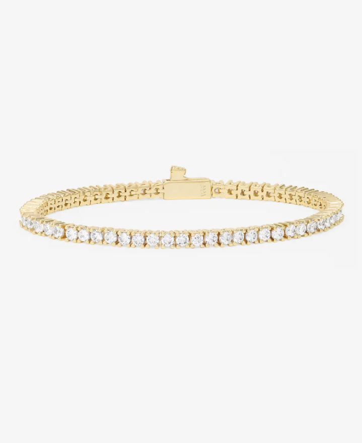 Heiress Tennis Bracelet GOLD-WHITE 7.5
