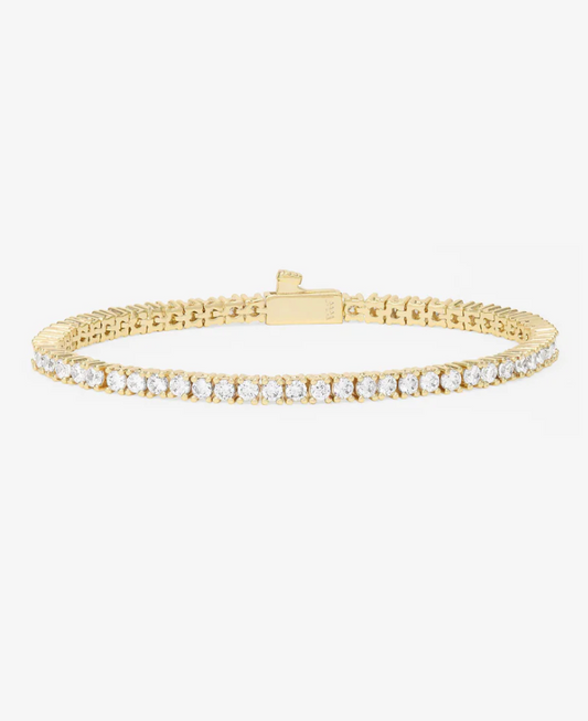 Heiress Tennis Bracelet GOLD-WHITE 7.5
