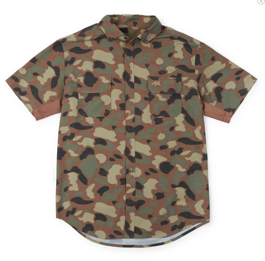 Rio Ultimate Outdoor Blend Short Sleeve Shirt - Woodland Camo