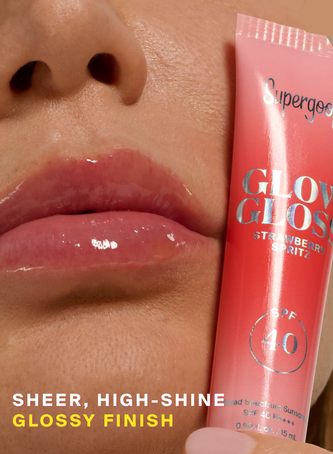 Glow Gloss Lip Balm SPF 40 Strawberry Spritz