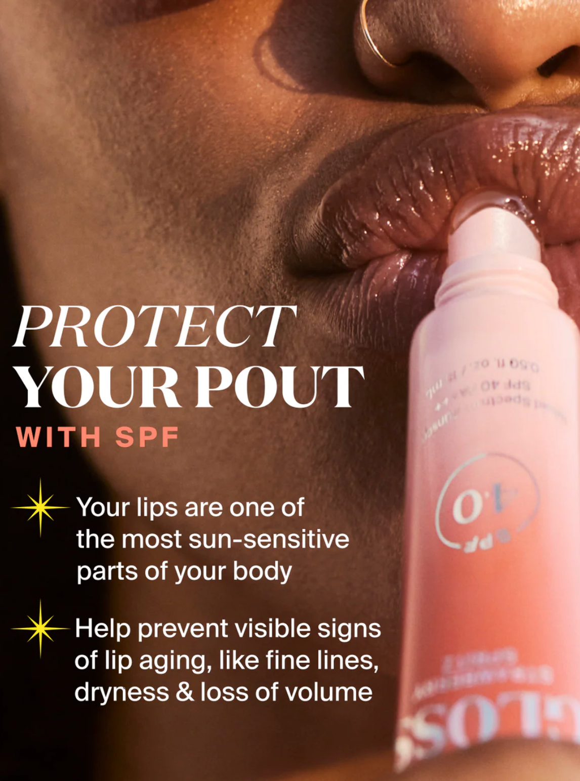 Glow Gloss Lip Balm SPF 40 Vanilla Soft Serve