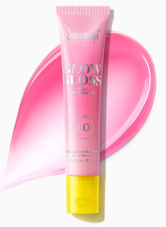 Glow Gloss Lip Balm SPF 40 Pink Peppermint