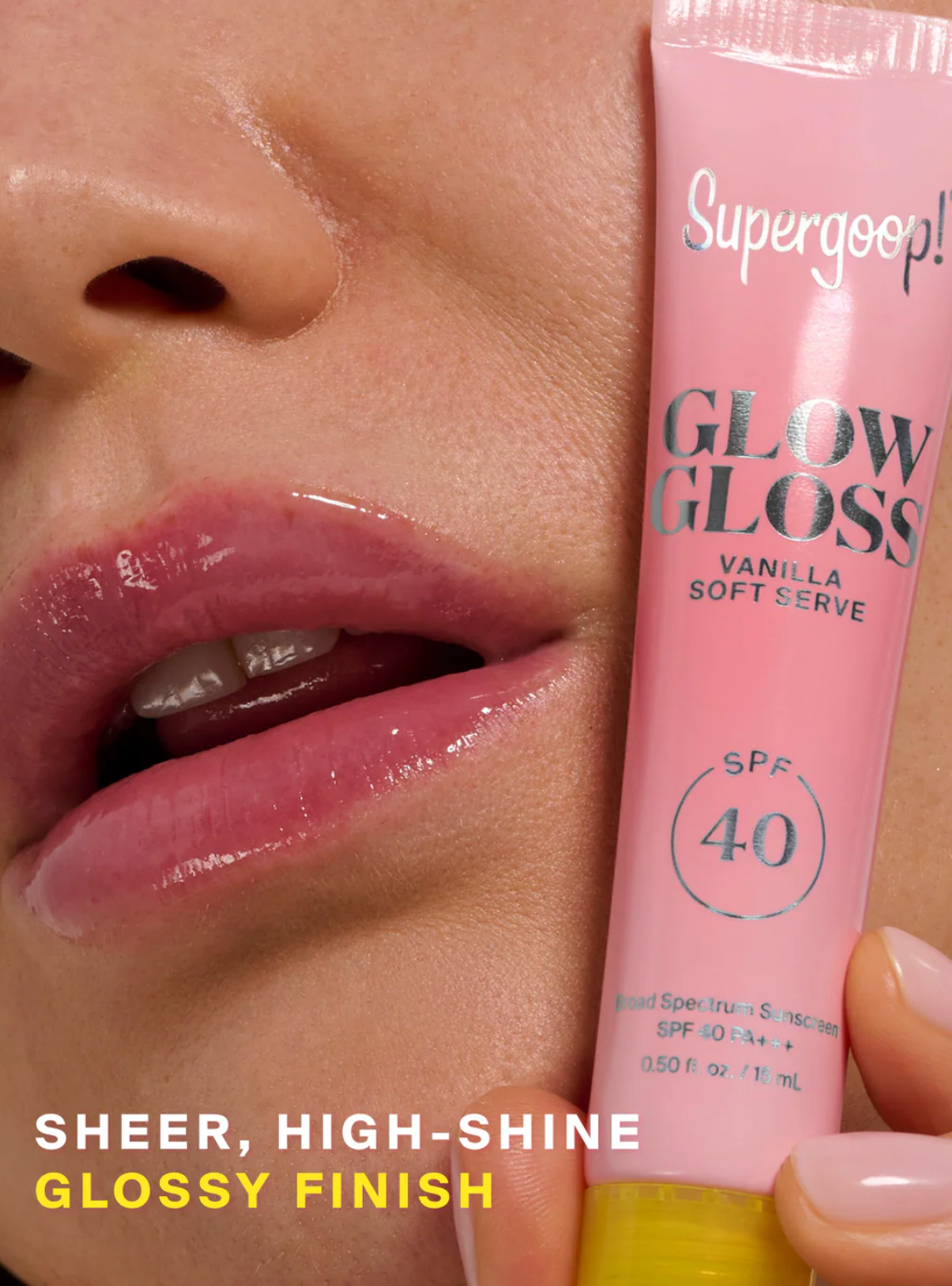 Glow Gloss Lip Balm SPF 40 Vanilla Soft Serve