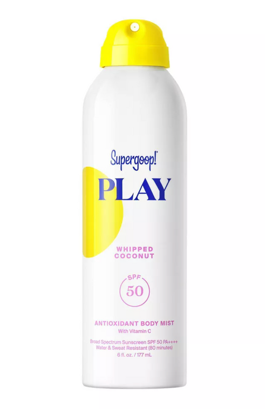 PLAY Antioxidant Body Mist SPF 50 with Vitamin C - Whipped Coconut 6oz