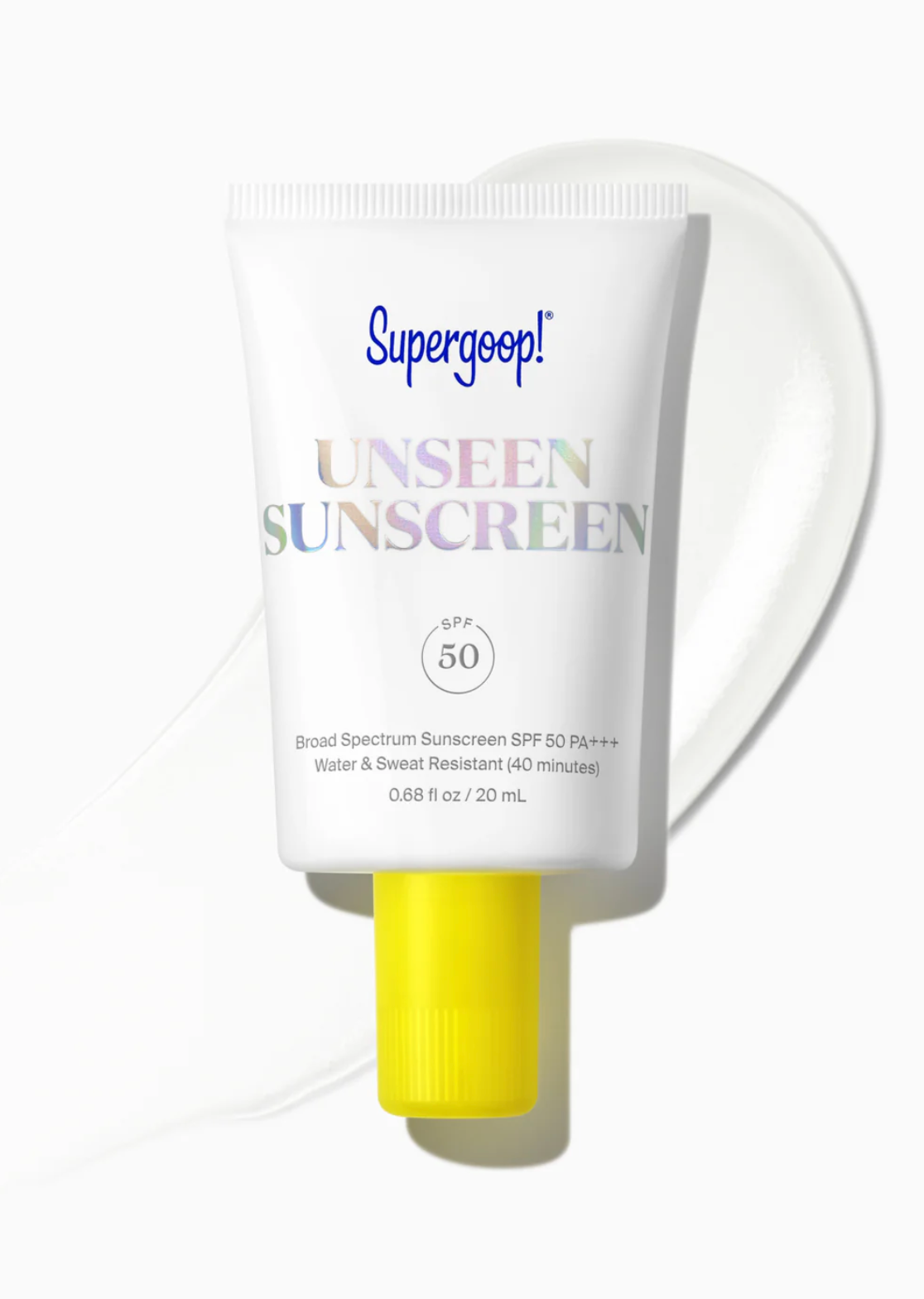 Unseen Sunscreen SPF 50 - 2025 Reform - 0.68 fl. oz. / 20mL
