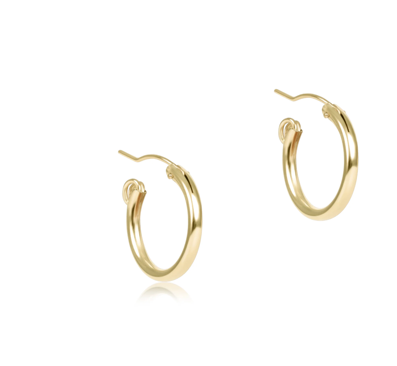 Round Gold 0.5" Hoop - Smooth