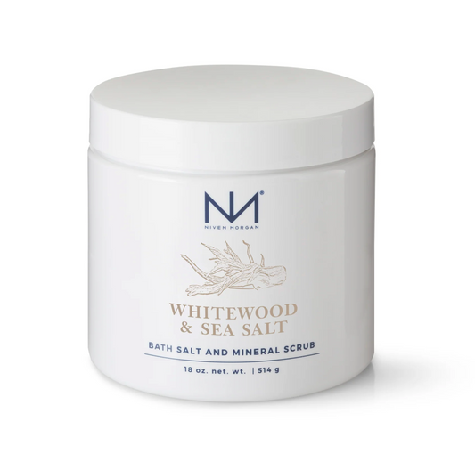 18 oz Whitewood & Sea Salt Bath Salt & Mineral Scrub.