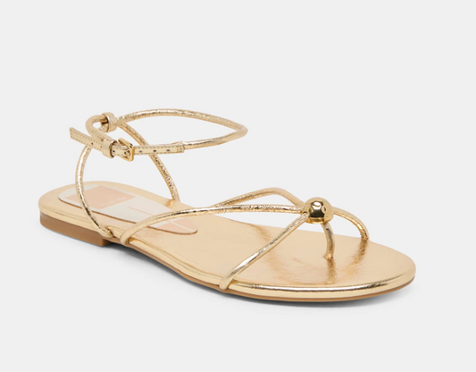 Kenley Sandals Gold Leather