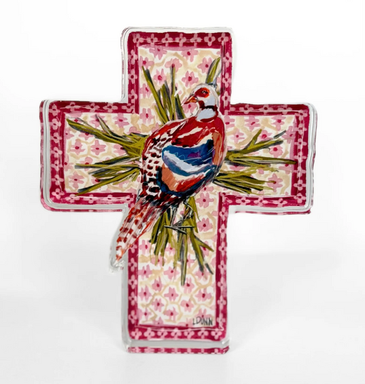 Sanctuary in the Meadow Acrylic Cross