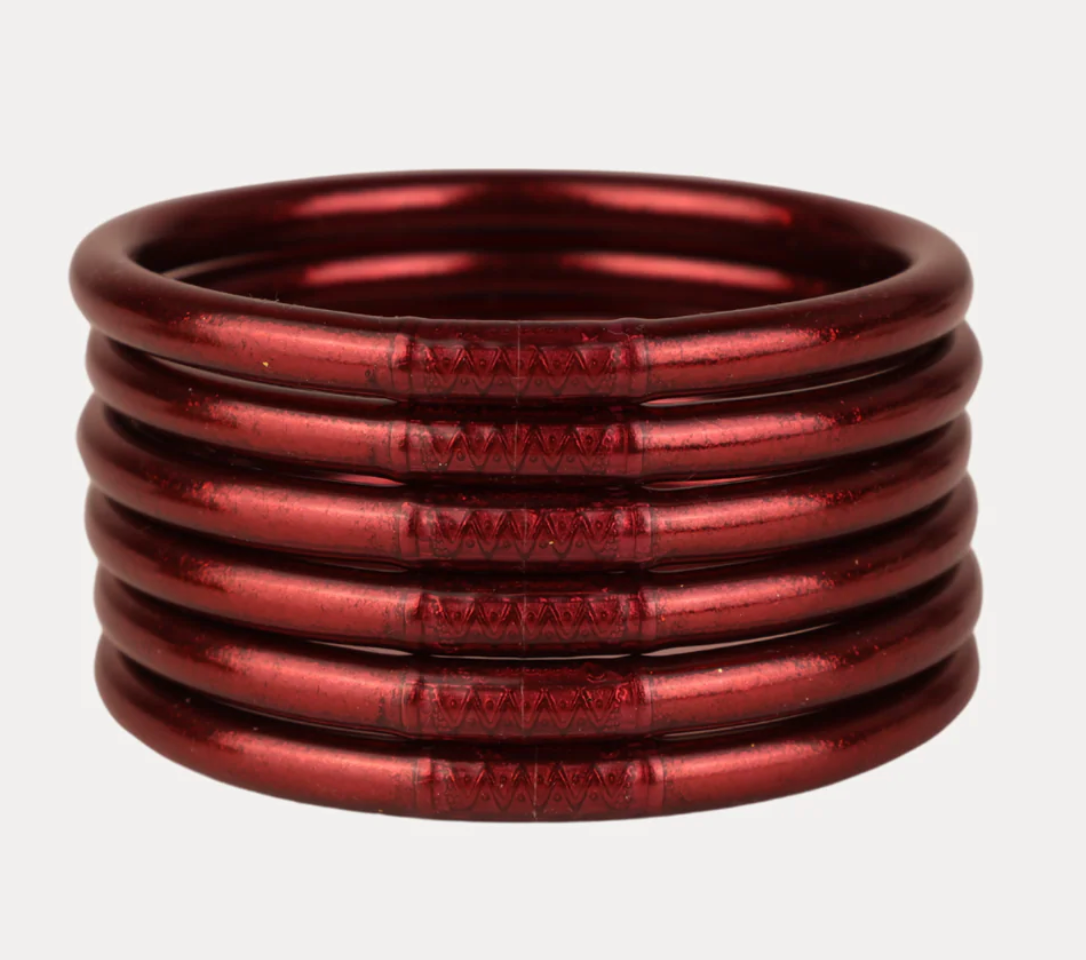 Merlot All Weather Bangles® (Set of 6) - Serenity Prayer