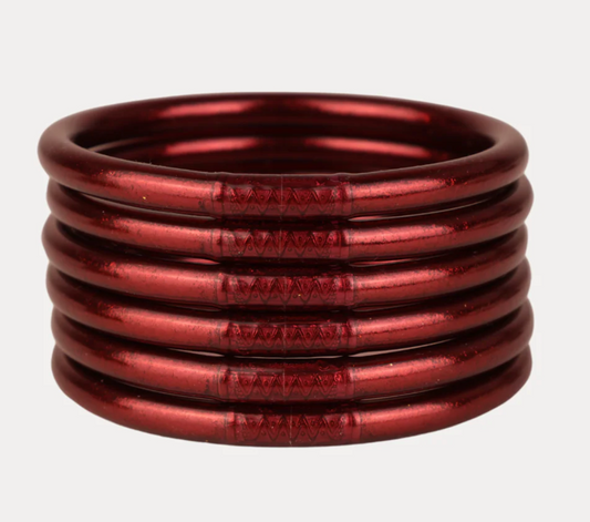 Merlot All Weather Bangles® (Set of 6) - Serenity Prayer