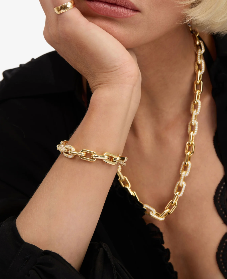 Frankie Pavè Chain Bracelet