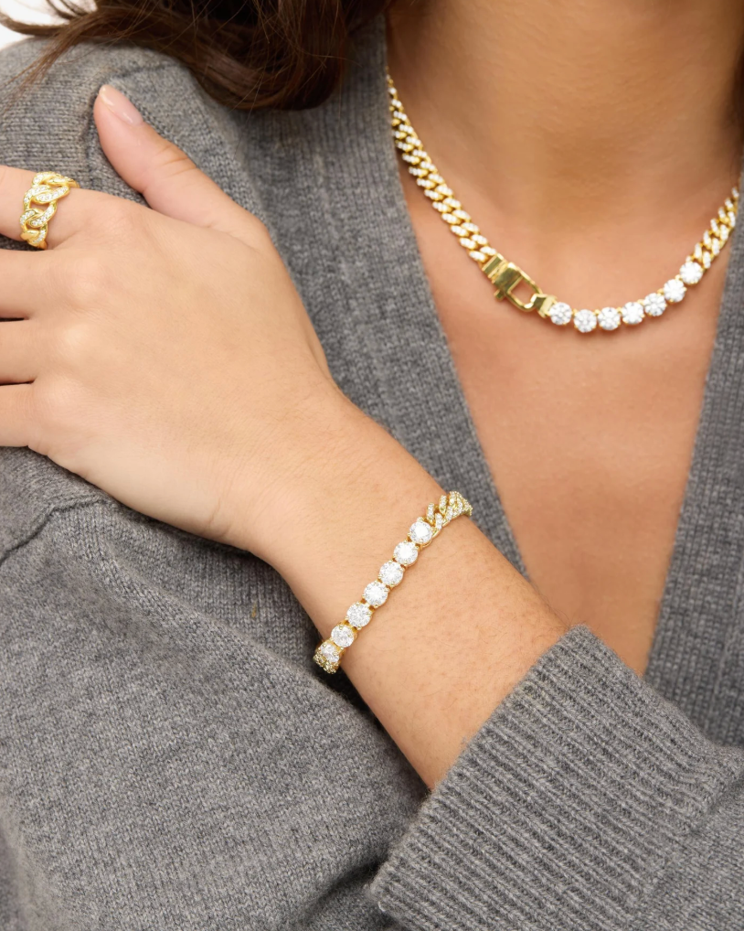 Pave Julian Loves Diamonds Bracelet