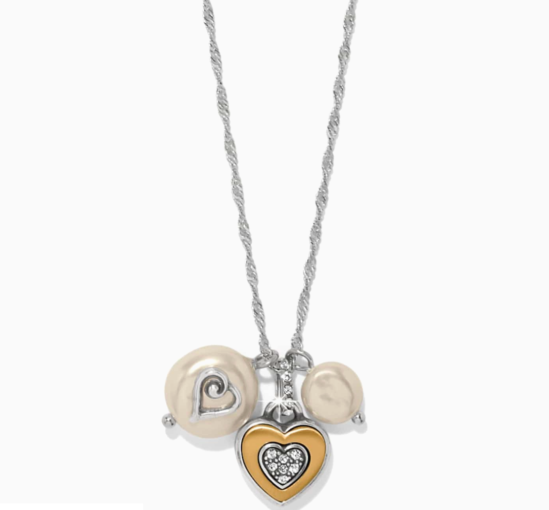 One Heart Pearl Short Necklace