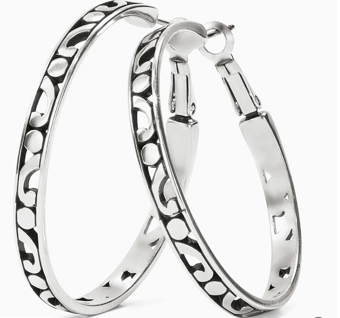 Contempo Large Hoop Earrings