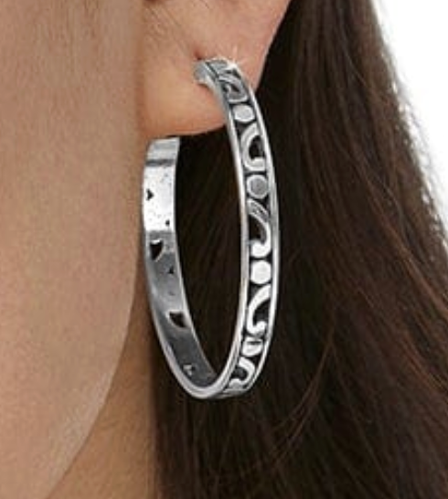 Contempo Large Hoop Earrings