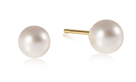CLASSIC 8MM BALL STUD - PEARL