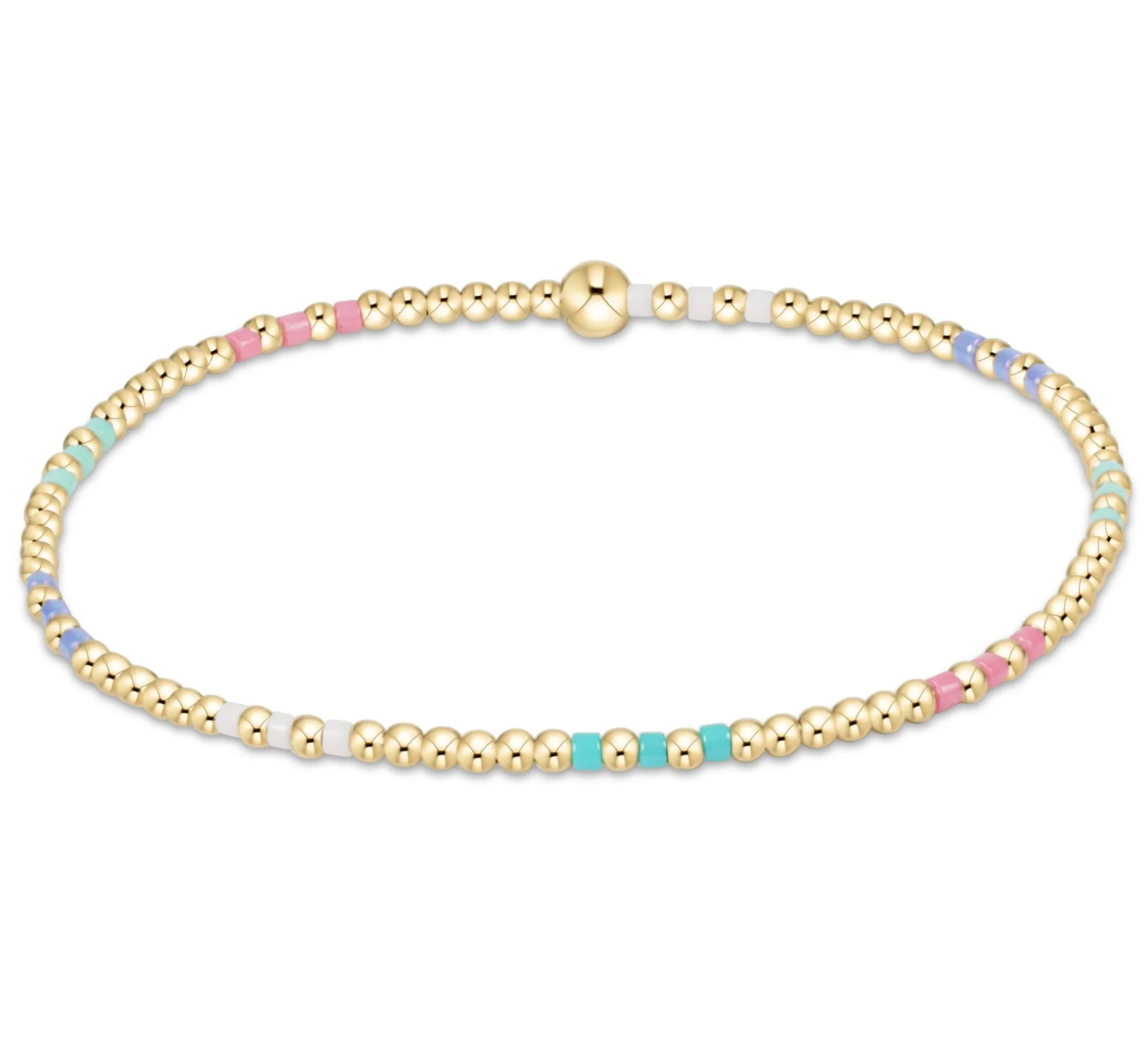 Hope Joy Pattern 2mm Bead Bracelet - Hot Mess SS25