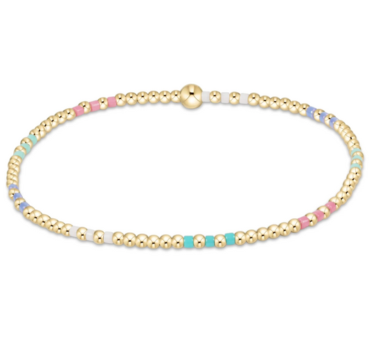 Hope Joy Pattern 2mm Bead Bracelet - Hot Mess SS25