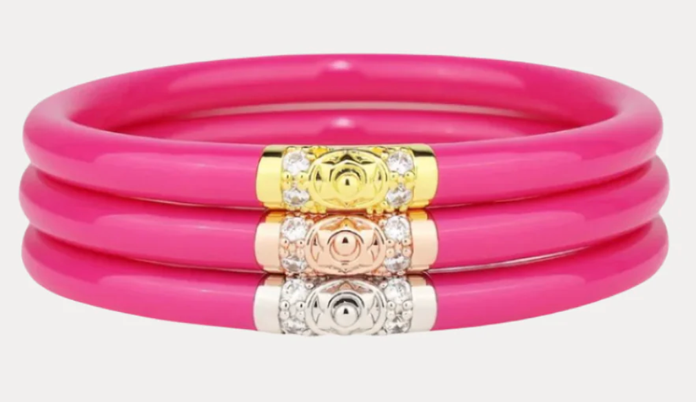Epic Pink Three Kings All Weather Bangles LG (Set of 3)