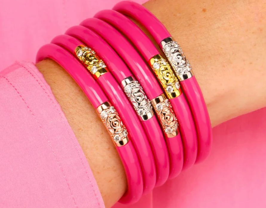 Epic Pink Three Kings All Weather Bangles LG (Set of 3)