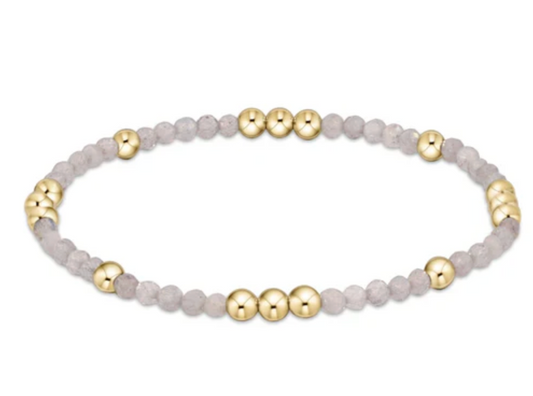 Worthy Pattern 3mm Bead Bracelet - Labradorite