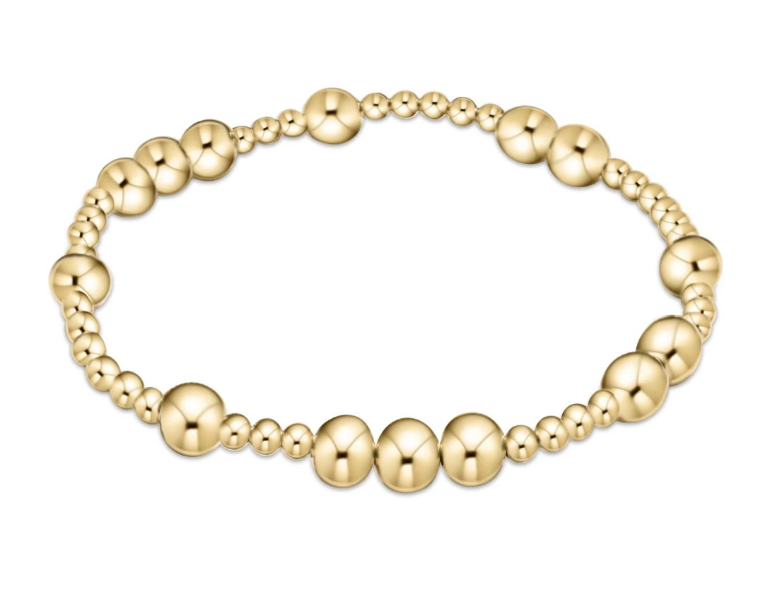 hope unwritten 6mm bead bracelet - gold