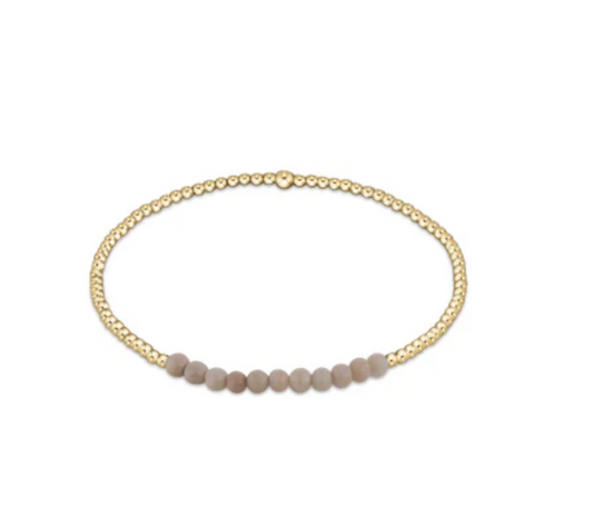 GOLD BLISS 2MM BEAD BRACELET - RIVERSTONE