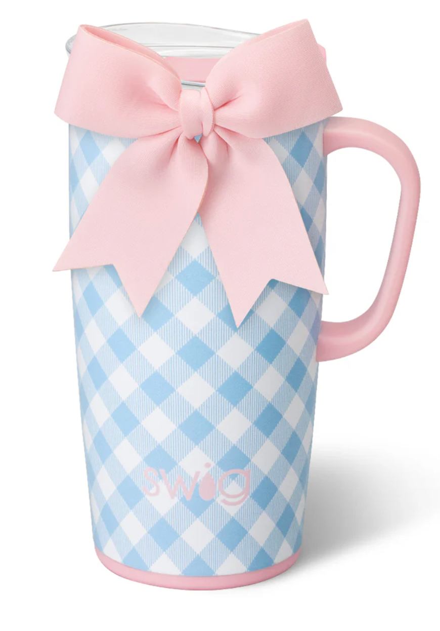 Gingham Travel Mug 22oz