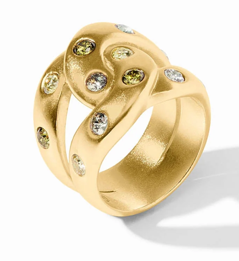 Infinity Ring - Rainbow-Gold-7