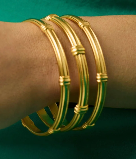 Portofino Stacking Bangle-Gold-L