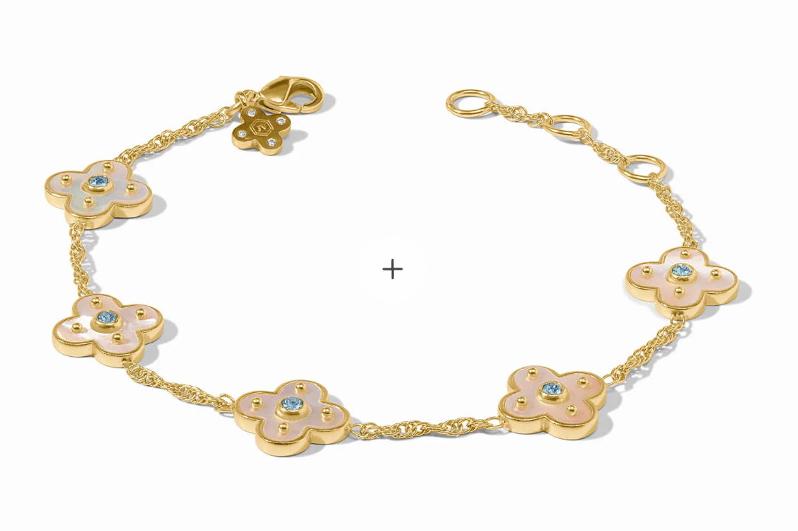 Colette Delicate Bracelet-Chalcedony Blue-OS