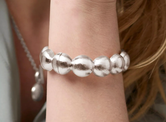 Solara Nova Hinge Bangle-Silver-OS