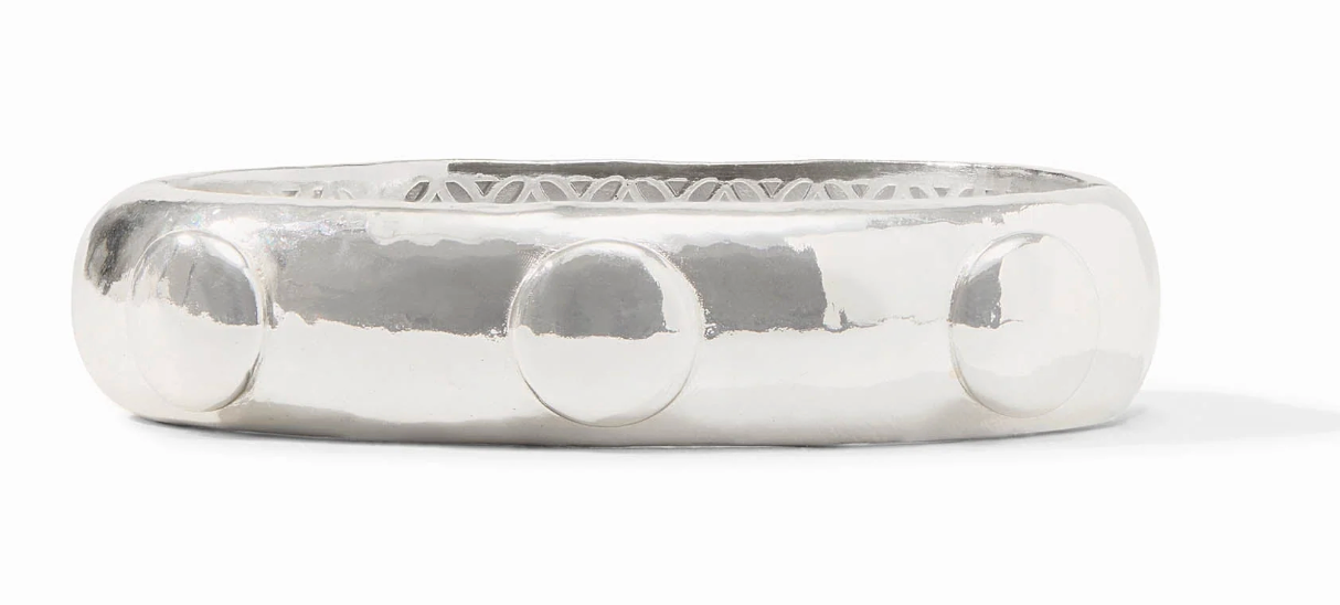 Solara Hinge Bracelet-Silver-OS