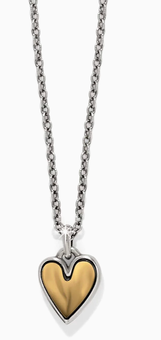 Cascade Heart Mini Necklace Gld